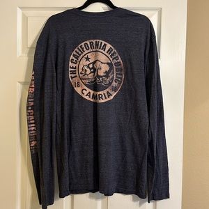 Duck Co Cambria California Long Sleeve Blue Tee